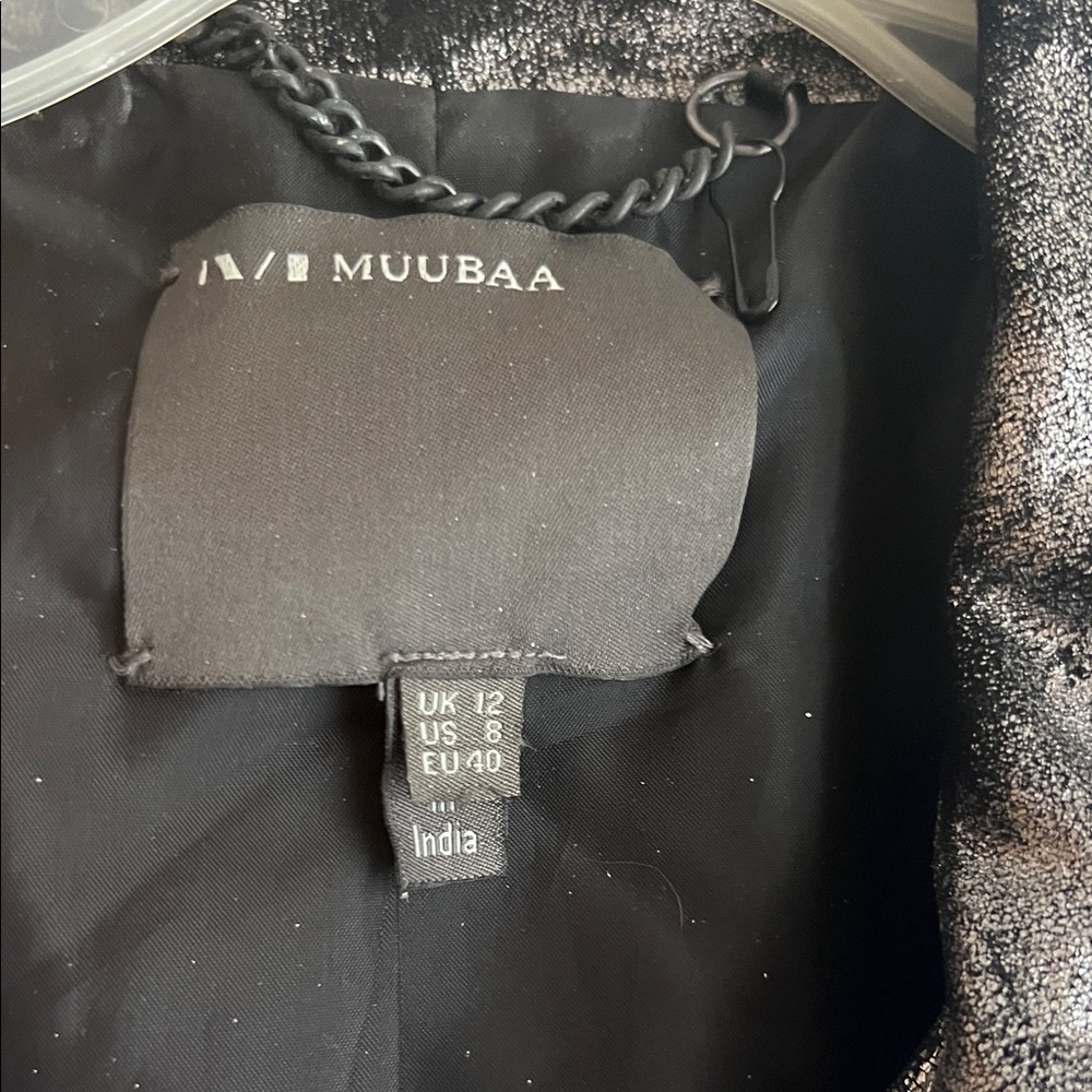 Muubaa Silver Metallic Women's Jacket - Picture 2 of 6